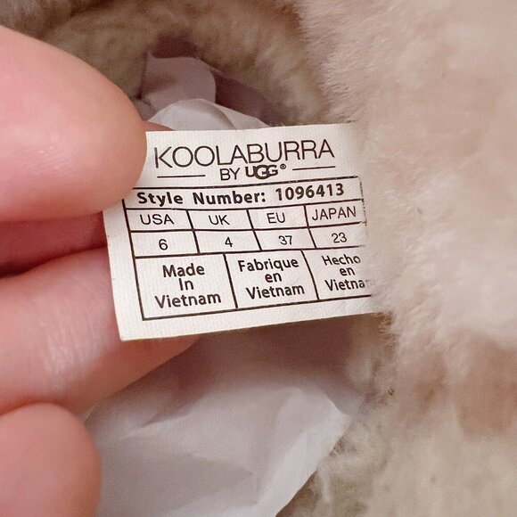 Koolaburra UGG Women's Olive Green Suede Shearling Lined Ankle Bootie Size 6 - Picture 5 of 11